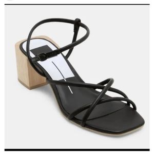 Dolce Vita Zayla Block Heel Strappy Sandals Black Size 9